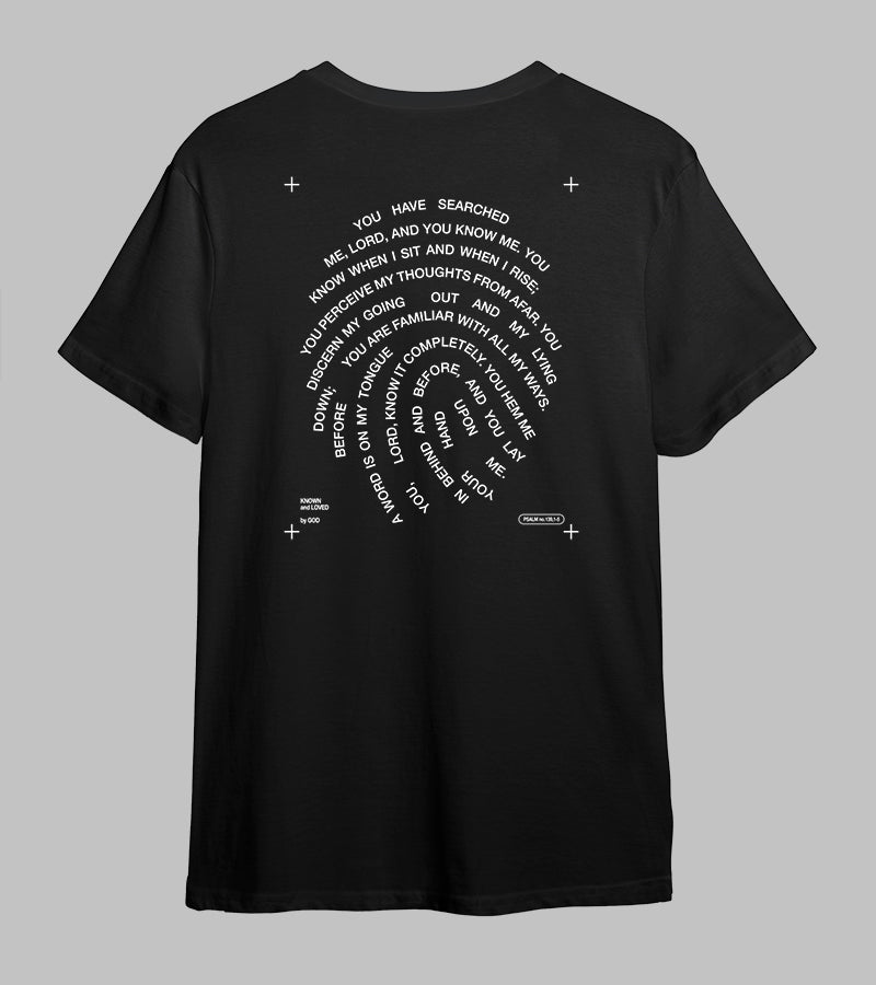 OnlyByGrace t-shirt psalm 139 black back