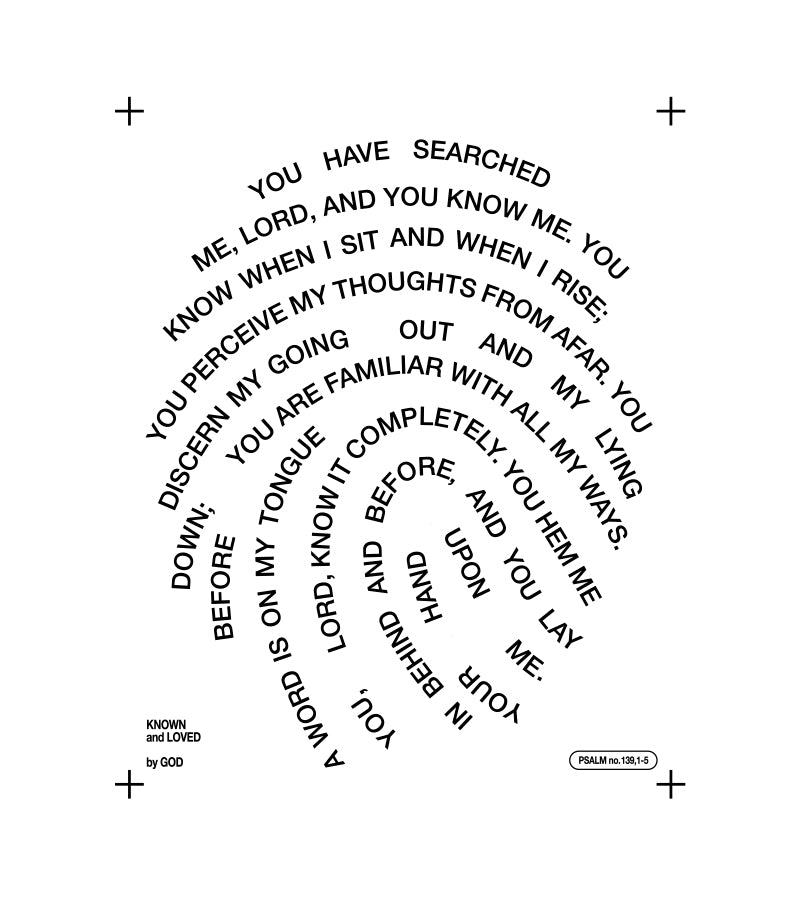 OnlyByGrace t-shirt psalm 139 white back