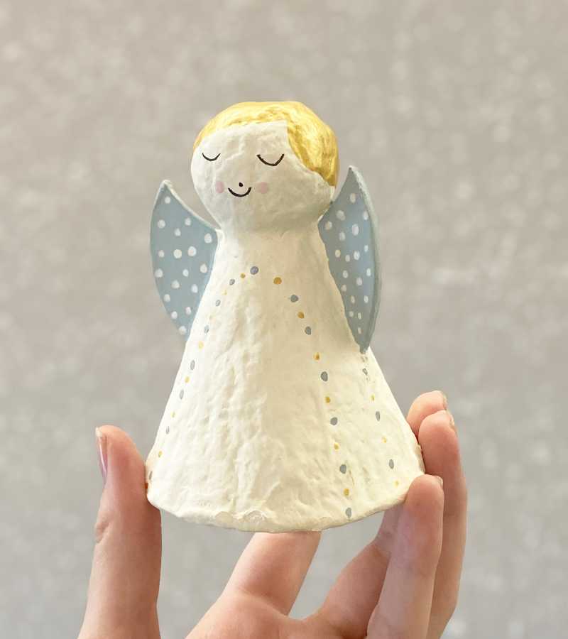 Engel lyseblå XOHandcraft OnlyByGrace
