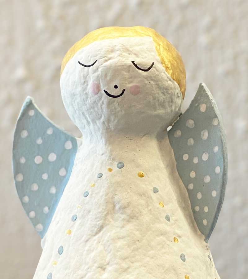 Engel lyseblå XOHandcraft OnlyByGrace