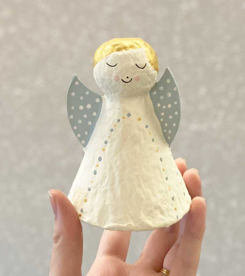 Engel lyseblå XOHandcraft OnlyByGrace