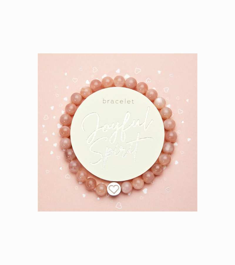 Armånd sunstone sølv hjerte OnlyByGrace