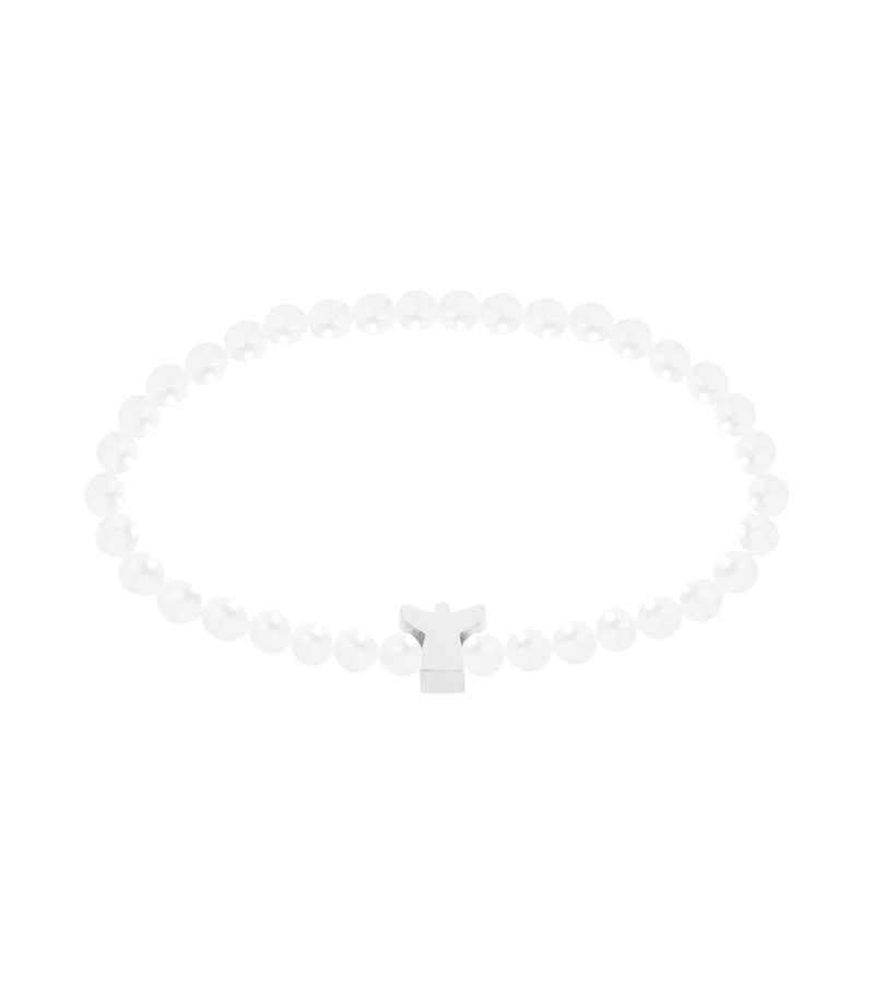 Armbaand Med Engel Og Perlemor Soelv OnlyByGrace