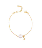Armbånd-hjerte-og-perle-guld-OnlyByGrace
