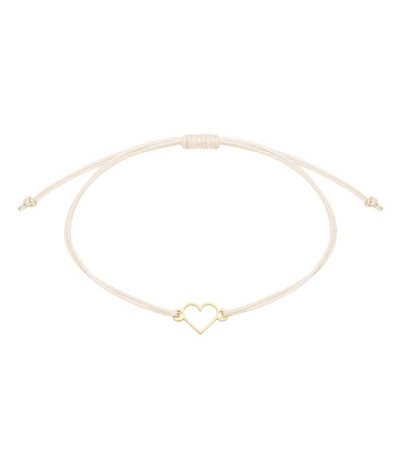 Armbånd med hjerte Forgyldt Enkel OnlyByGrace