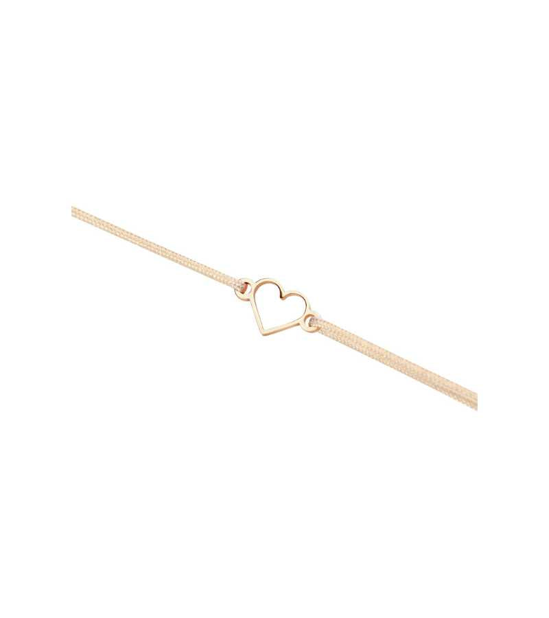 Armbånd med hjerte Rosenforgyldt Enkel OnlyByGrace