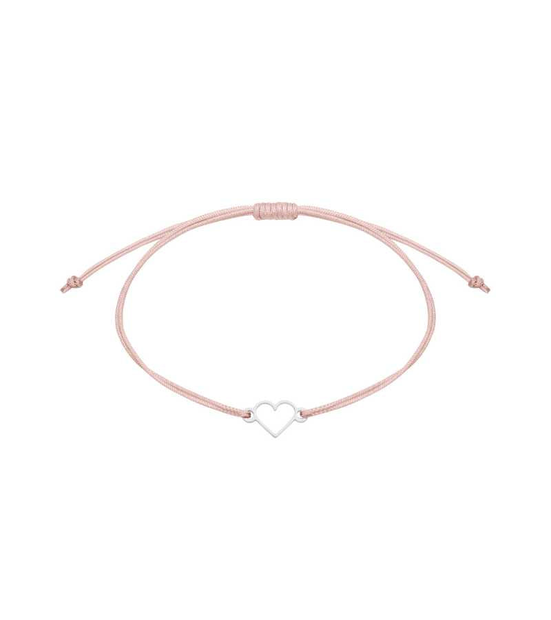 Armbånd med hjerte stål Enkel OnlyByGrace