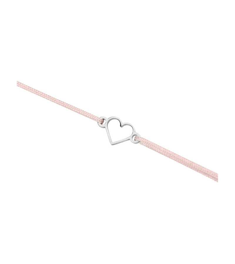 Armbånd med hjerte stål Enkel OnlyByGrace