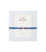 Armbånd med rosaforgyldt engel blå OnlyByGrace