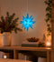 Herrnhuter Stjerne, Blå, Plast, 13 cm LED