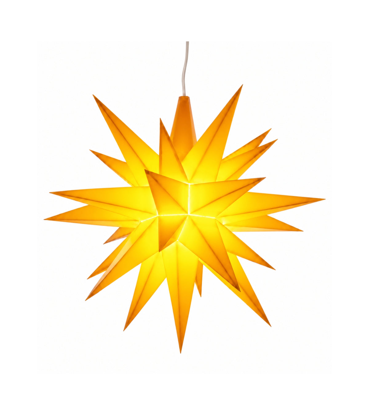 Herrnhuter Stjerne, Gul, Plast, 13 cm LED