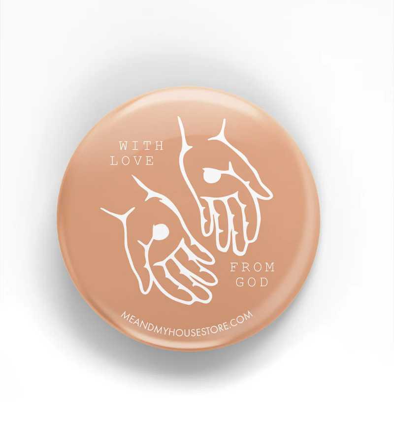 Badge with love from God