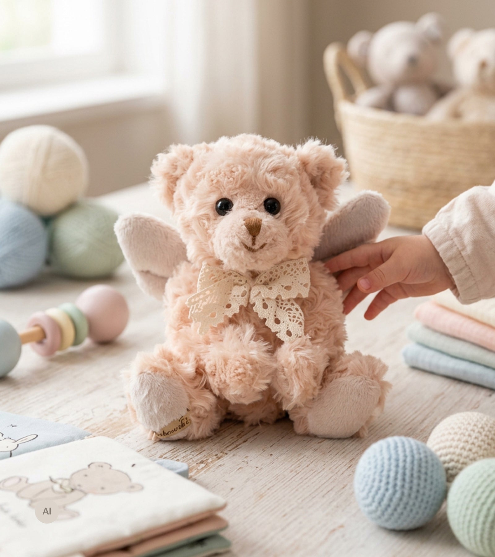 Bamse med vinger, Rafael - 18 cm