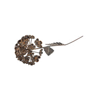 Ginkgo-blad i messing-look, 10 cm