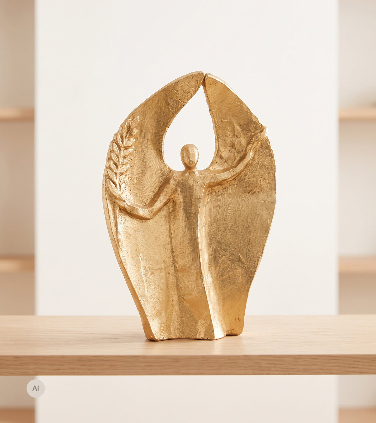 Bronzefigur, Freds engel, 13 cm