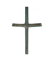 Bronzekors Groen Patineret 21cm OnlyByGrace