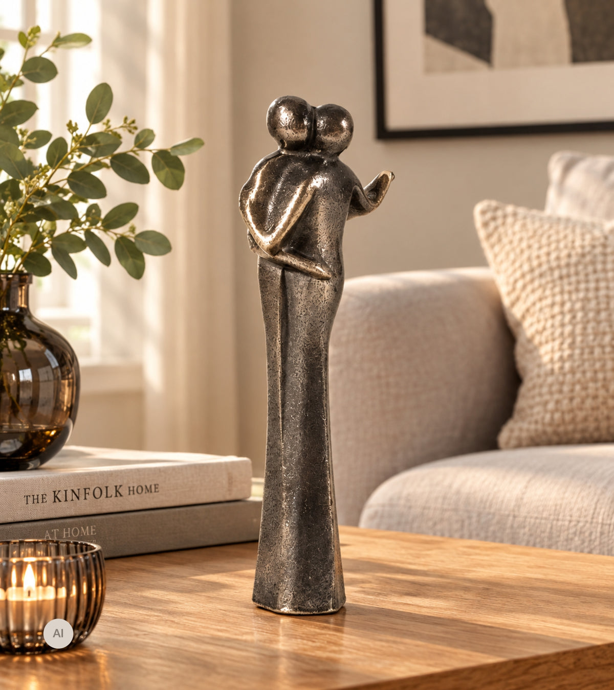 Bronzeskulptur Dansende par