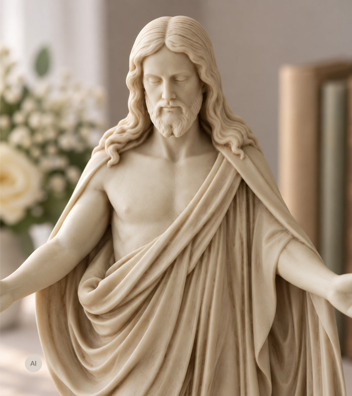 Thorvaldsens Kristusfigur, creme