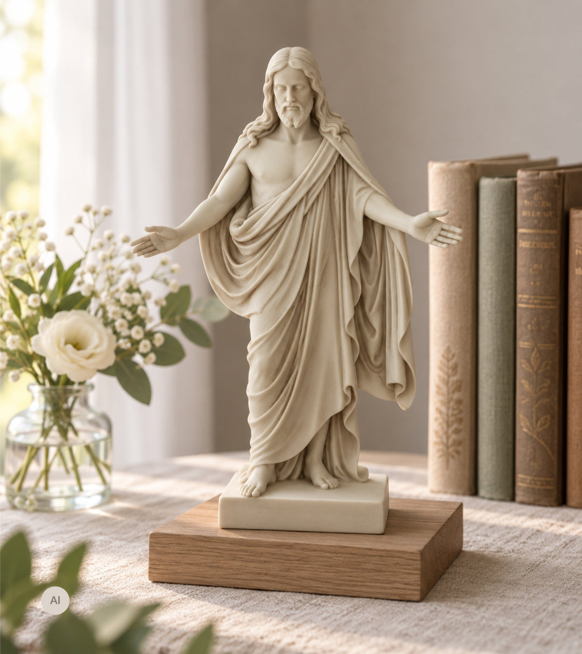 Thorvaldsens Kristusfigur, creme