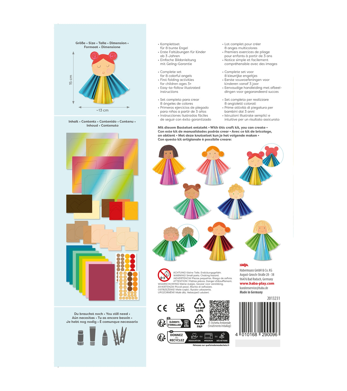 DIY, Byg selv engle, 8 stk