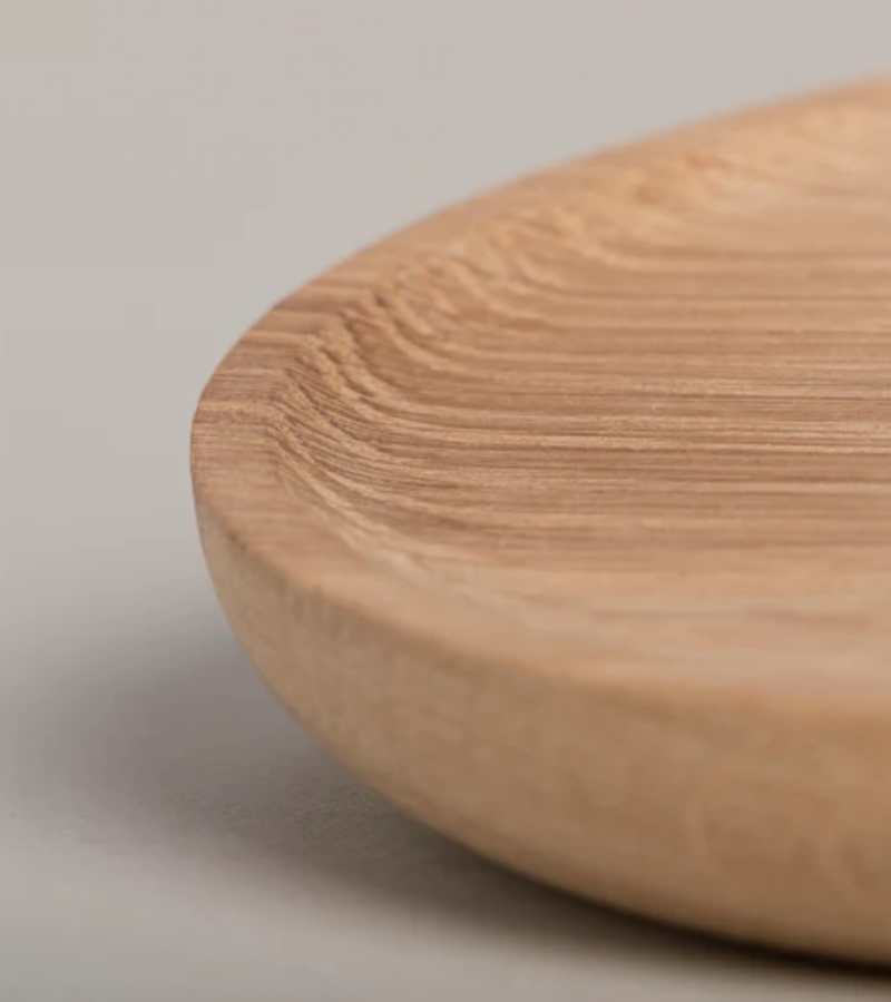 Egetraes Oval tallerken Med Hjerte OnlyByGrace