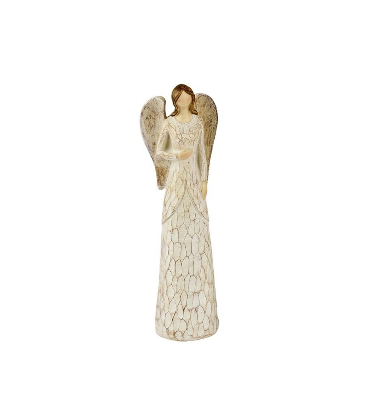 Engelfigur, Creme, 17 cm