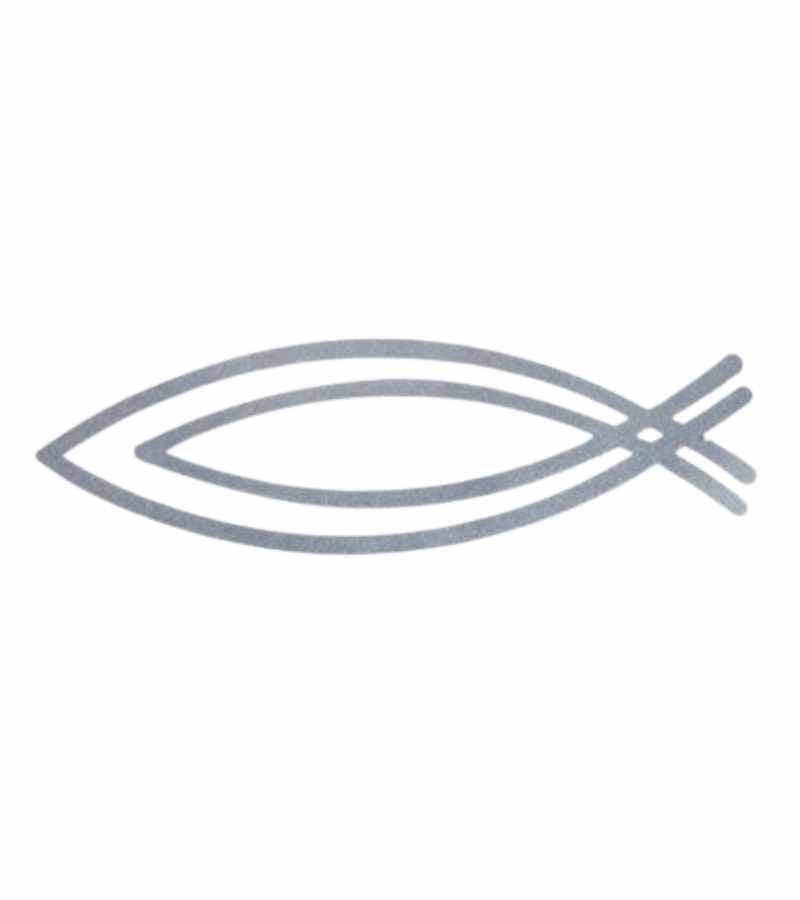 Fisk til bil sticker OnlyByGrace