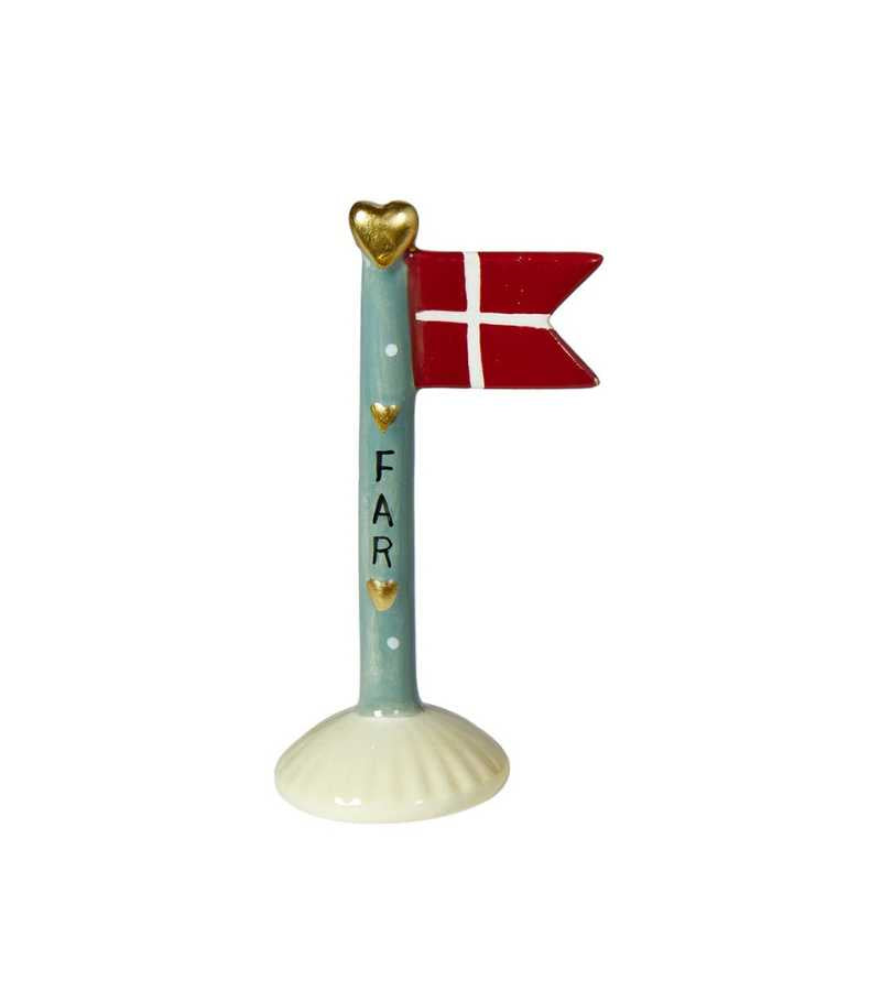 Fødselsdagsflag keramik far havgrøn OnlyByGrace