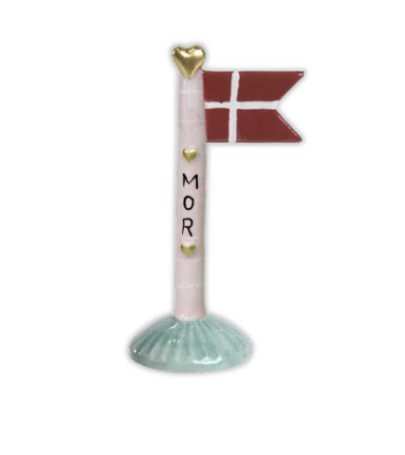 Fødselsdagsflag mor pink 14cm OnlyByGrace