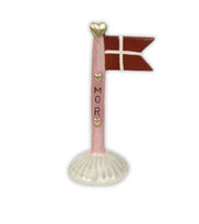Fødselsdagsflag mor rosa 14cm OnlyByGrace
