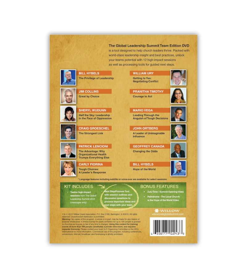 Global Leadership Summit 2012 DVD OnlyByGrace