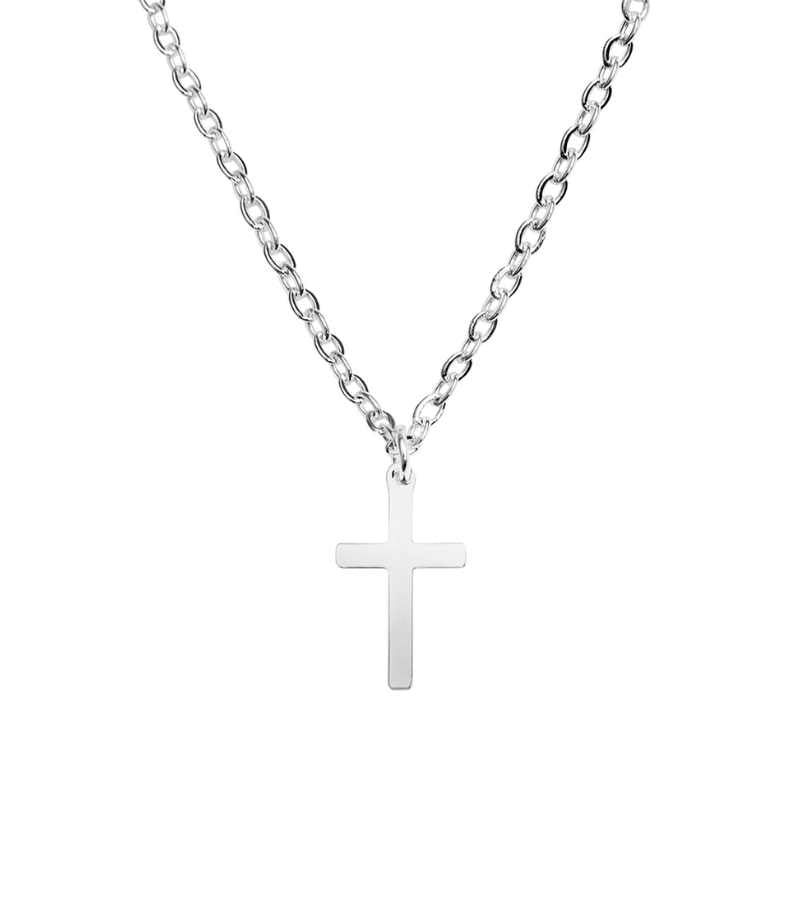 Halskaede Bless You Kors Soelv OnlyByGrace