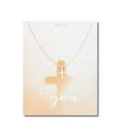 Halskaede Bless You Kors Soelv OnlyByGrace