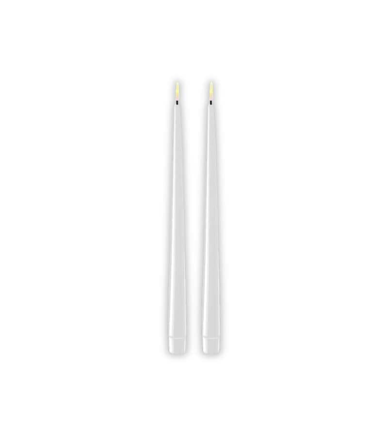 Hvid 28cm LED kertelys Deluxe homeart OnlyByGrace