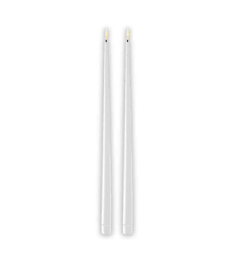 Hvid 38cm LED kertelys Deluxe homeart OnlyByGrace