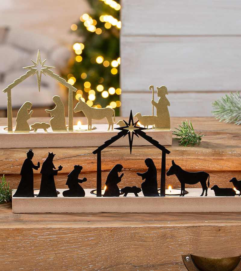 Julekrybbe, Adventsstake, Svart