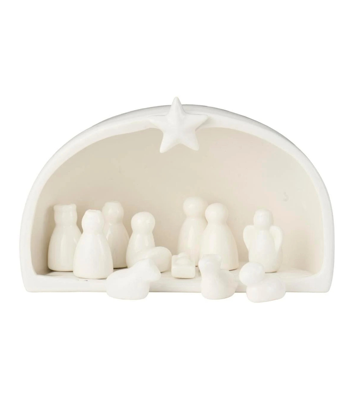 Julekrybbe med 11 figurer