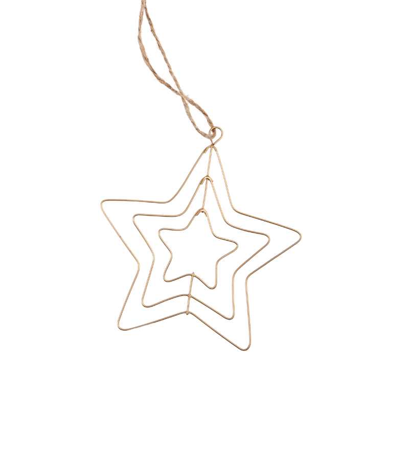 Juleophaeng Stjerne Guld OnlyByGrace