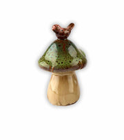 Keramik Svamp med fugl groen OnlyByGrace