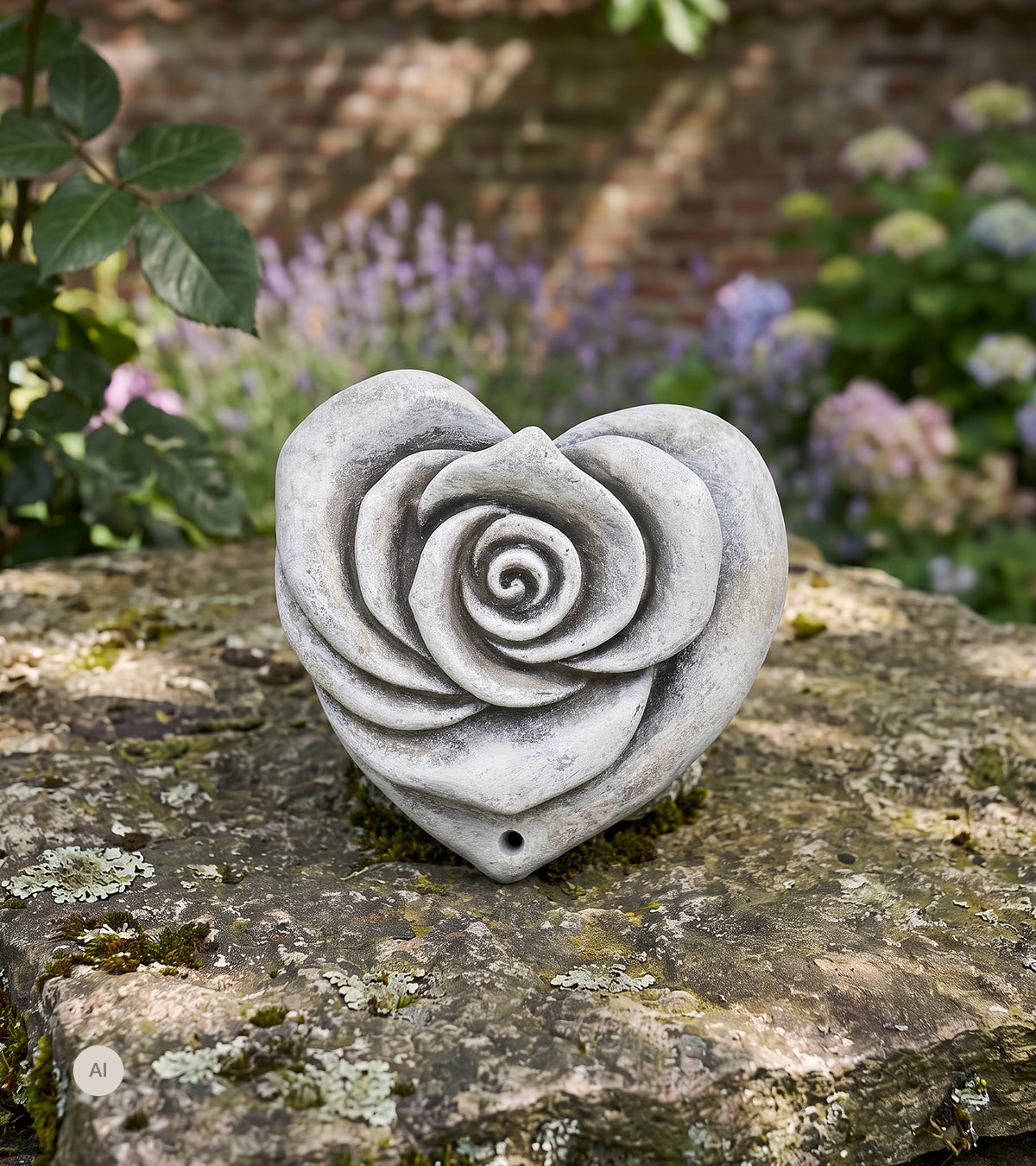 Kirkegårdspynt, Rose - hjerte