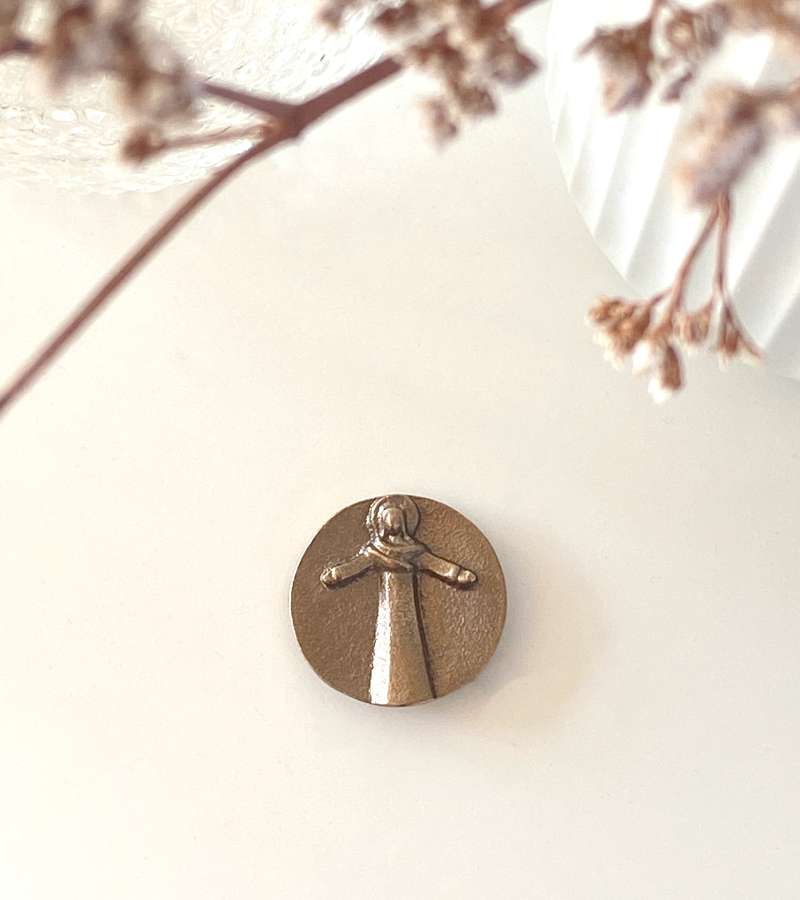 Kristus Bronze Håndfigur 4 cm OnlyByGrace