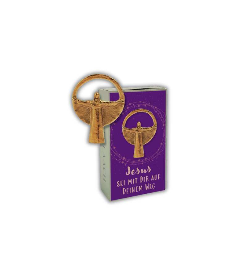 Jesus Kristus mini bronzefigur æske OnlyByGrace