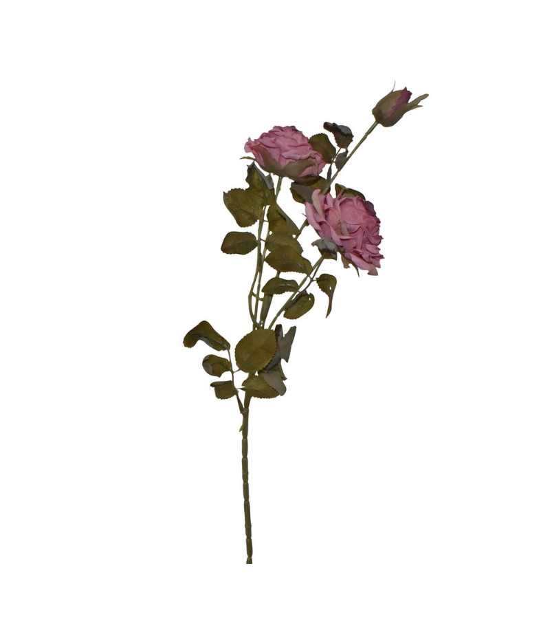 Kunstig Blomst 3 Grene 3 Blomster Gammelrosa OnlyByGrace