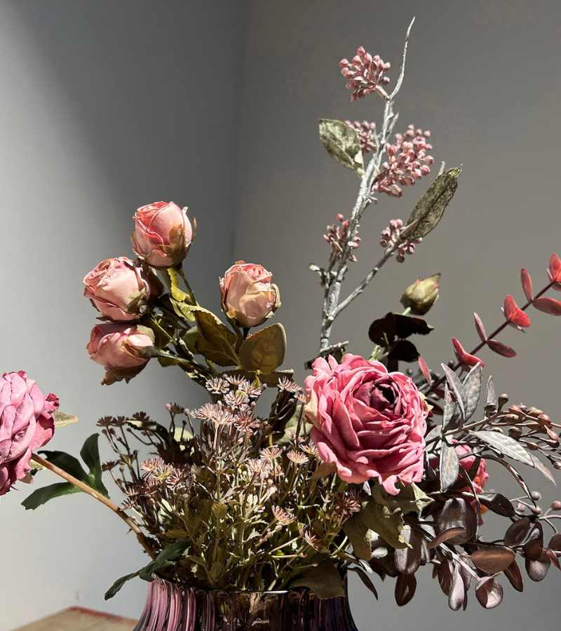 Kunstig Blomst 3 Grene 3 Blomster Gammelrosa OnlyByGrace