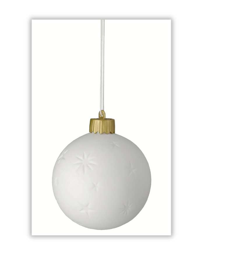LED Julekugle med krybbespil Dia 9 cm OnlyByGrace