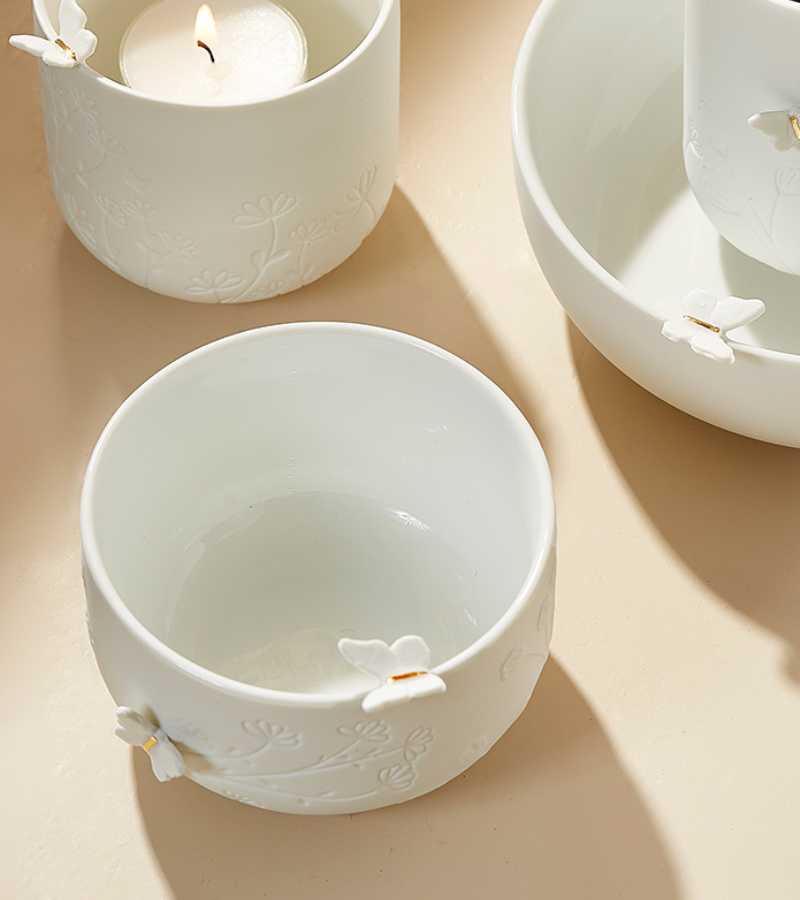 Lille skål med sommerfugle porcelæn OnlyByGrace