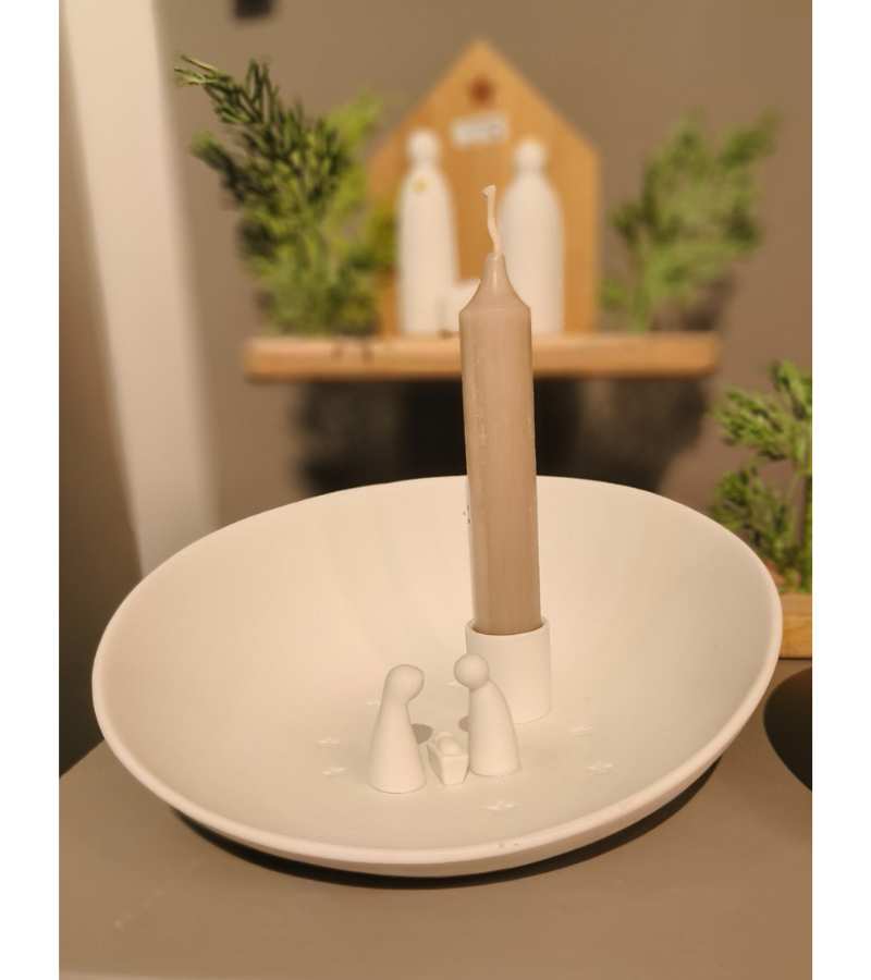 Lysestage med julekrybbe stor OnlyByGrace