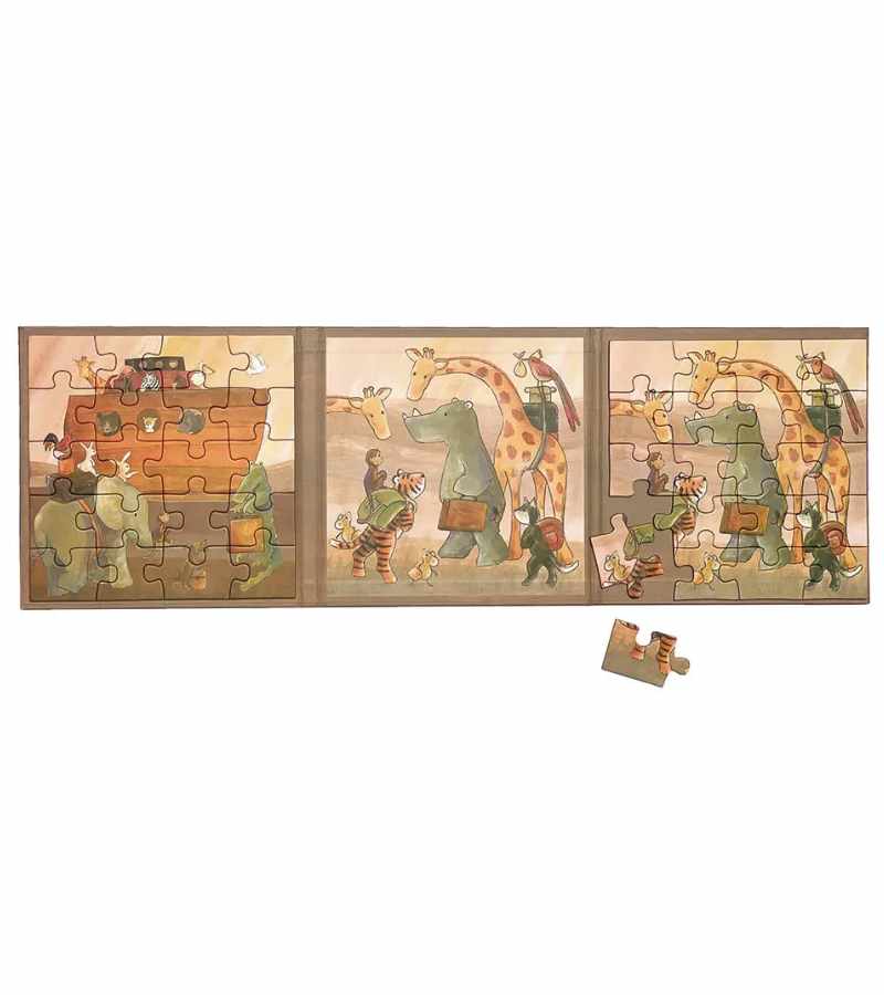 Magnetisk 2 x 20 brikker puslespil Noahs ark OnlyByGrace