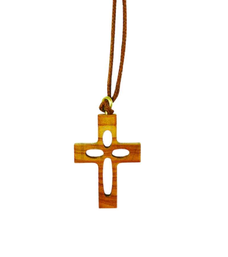 Maria Laach Moderne Korsvedhaeng I Trae Med Symbol Af Kors OnlyByGrace