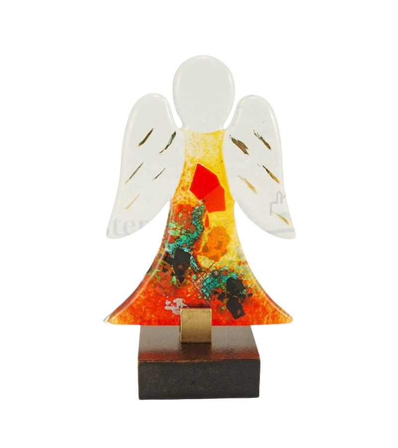 Maria Laach Roed Hvid Glas Skulptur Af Engel OnlyByGrace